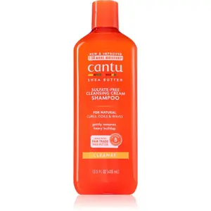 CANTU Shea Butter Shampoo hydratační šampon pro vlnité a kudrnaté vlasy 400 ml