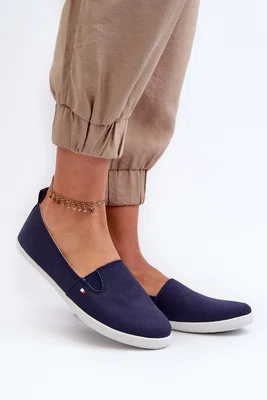 EVENTO Dámské námořnické slip-on tenisky modré Adrancia