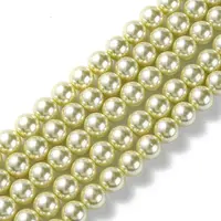 Eco-Friendly Dyed Glass Pearl Round Beads Strands