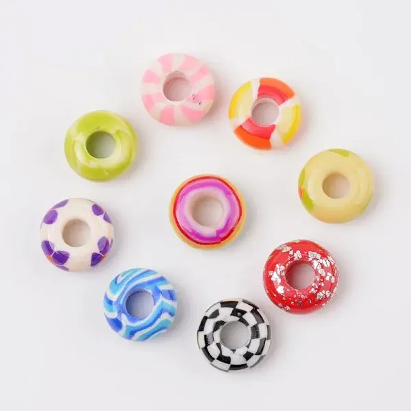 Handmade Polymer Clay Enamel European Beads