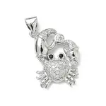 Brass Micro Pave Cubic Zirconia Pendants