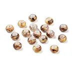 Opaque Spray Painted Glass Beads