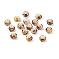 Opaque Spray Painted Glass Beads