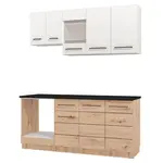 Kuchyňská linka danya-bílá, dub - bez pracovní desky