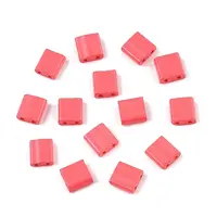 2-Hole Baking Paint Glass Seed Beads