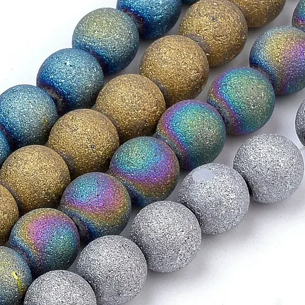 Electroplate Glass Bead Strands
