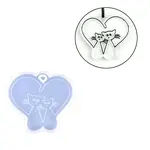 Valentine's Day Cat DIY Silicone Pendant Molds