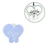 Valentine's Day Cat DIY Silicone Pendant Molds