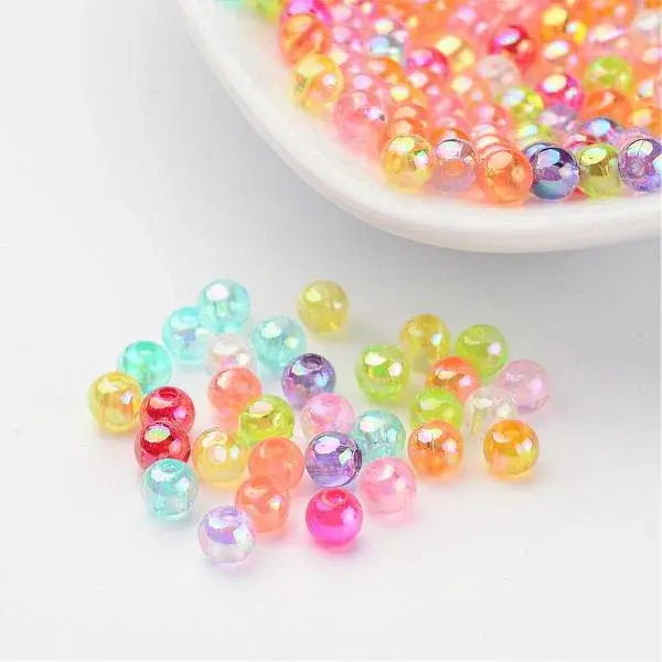 Transparent AB Color Acrylic Beads