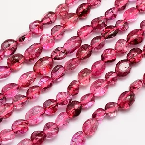 Natural Crackle Quartz Bead Strands