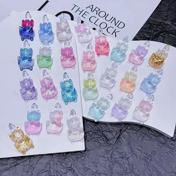 Luminous Transparent Resin Cabochons