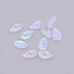 Handmade Luminous Top Drilled Gold Sand Lampwork Beads