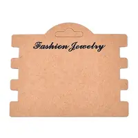 Kraft Paper Hair Tie Display Cards with Hanging Hole