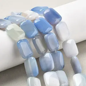 Natural Banded Agate Beads Strands