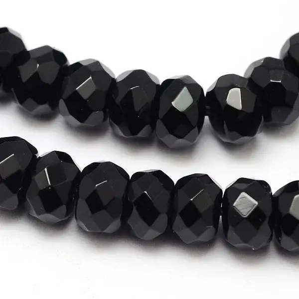 Natural Black Onyx Beads Strands