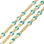 Brass Enamel Figaro Chains