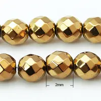 Non-magnetic Synthetic Hematite Beads Strands