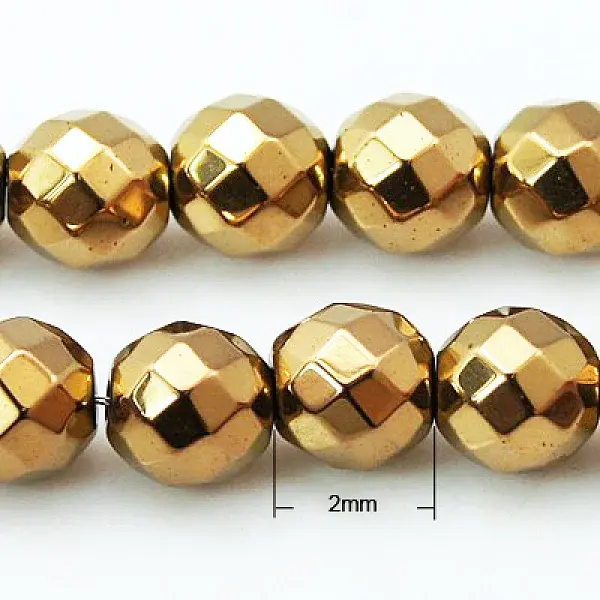 Non-magnetic Synthetic Hematite Beads Strands