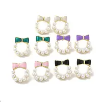 Bowknot Brass Stud Earrings