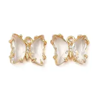 Brass with Glass Pendants