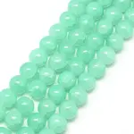Baking Paint Crackle Glass Beads Strands