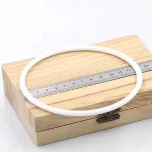 Plastic Macrame Wreath Floral Ring Hoop