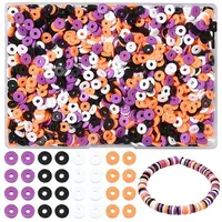1880Pcs 4 Colors Handmade Polymer Clay Beads