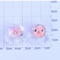 Luminous Transparent Resin Octopus Cabochons