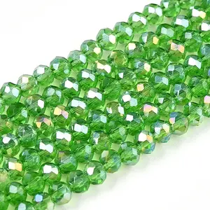 Electroplate Glass Beads Strands