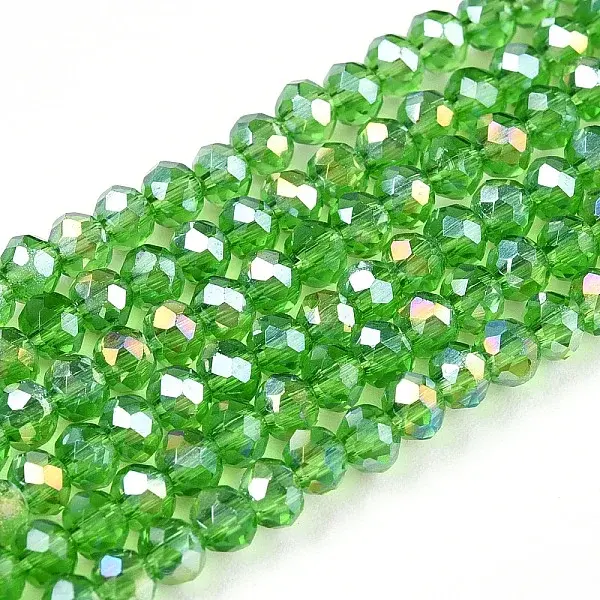 Electroplate Glass Beads Strands