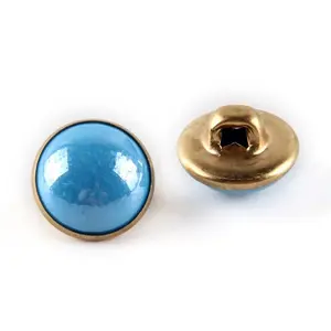 1-Hole Brass Resin Button