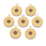 Rack Plating Alloy Enamel Pendants