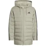 adidas ESSENTIALS 3-STRIPES LD HD PA Pánská bunda, béžová, velikost