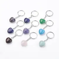 Natural & Synthetic Gemstone Keychain