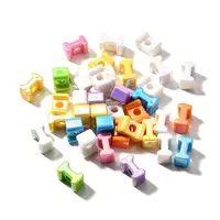 UV Plating Opaque Acrylic European Beads