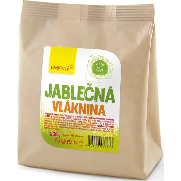 Wolfberry Jablečná vláknina vláknina v BIO kvalitě 250 g
