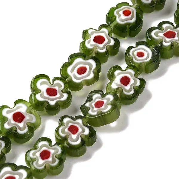 Handmade Millefiori Lampwork Beads Strands
