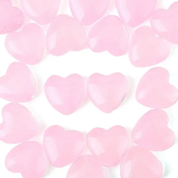 20Pcs Transparent Spray Painted Glass Beads