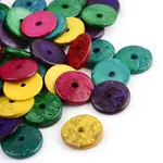 Dyed Natural Wood Beads