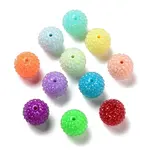 Chunky Resin Rhinestone Bubblegum Ball Beads