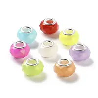 Pearlized Resin European Beads