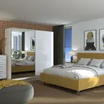 Moderní ložnice auri i - dub artisan/bílá