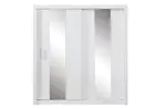 Šatní skříň angelika se zrcadlem ii - bílá