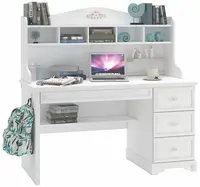 Psací stůl ballerina s nástavcem - bílá