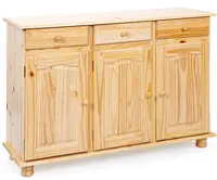 Široká kombinovaná komoda z masivu sorano - borovice