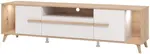 Tv stolek s osvětlením columbia - dub artisan/bílá