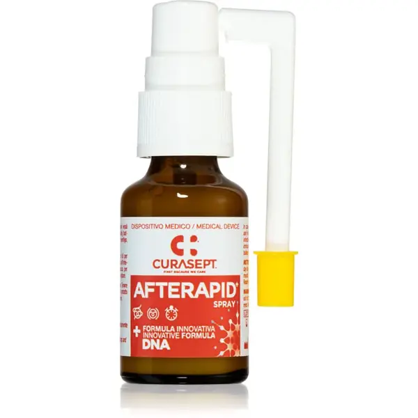 Curasept Afterapid+ ústní sprej na afty a drobná poranění dutiny ústní 15 ml