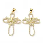 Brass Micro Pave Cubic Zirconia Pendant