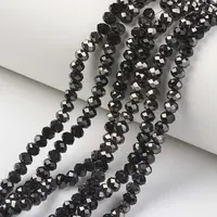 Electroplate Opaque Glass Beads Strands