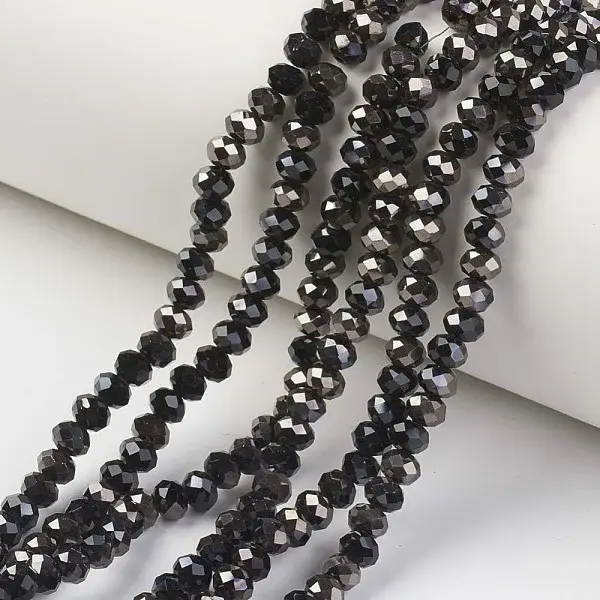 Electroplate Opaque Glass Beads Strands